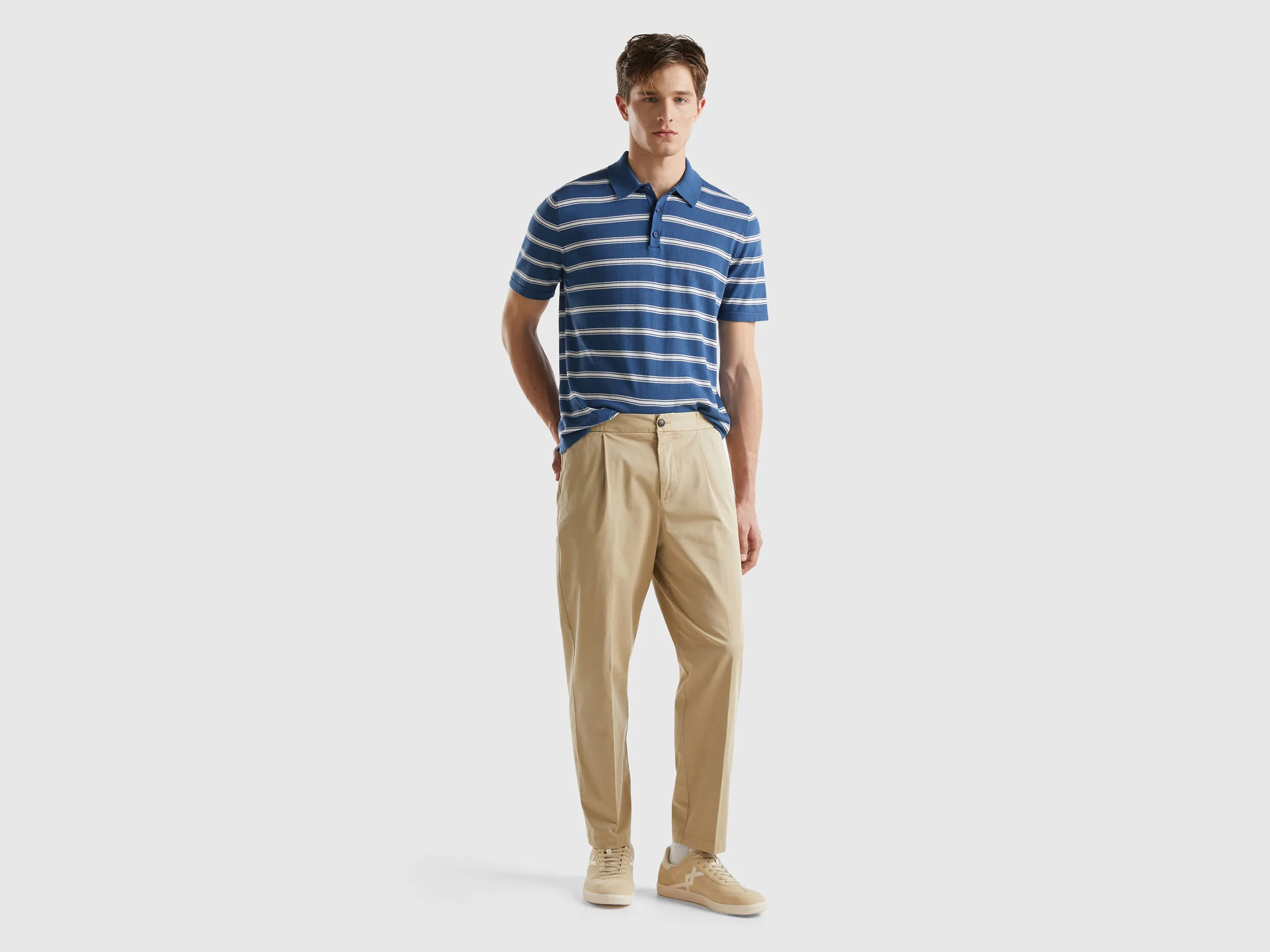 Pantalón de algodón elástico