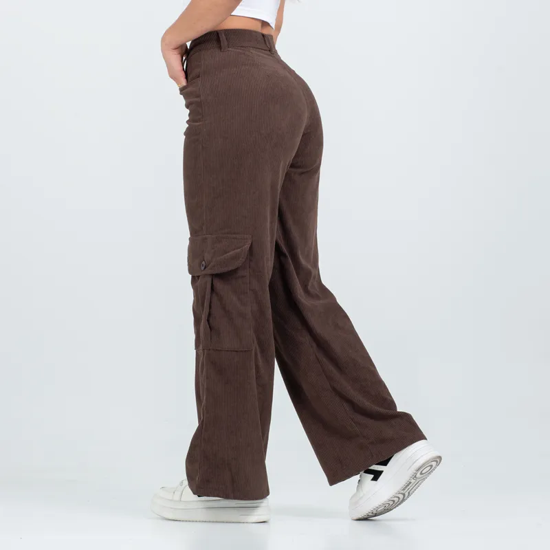 PANTALON PANA  CARGO AX2318 CAFE