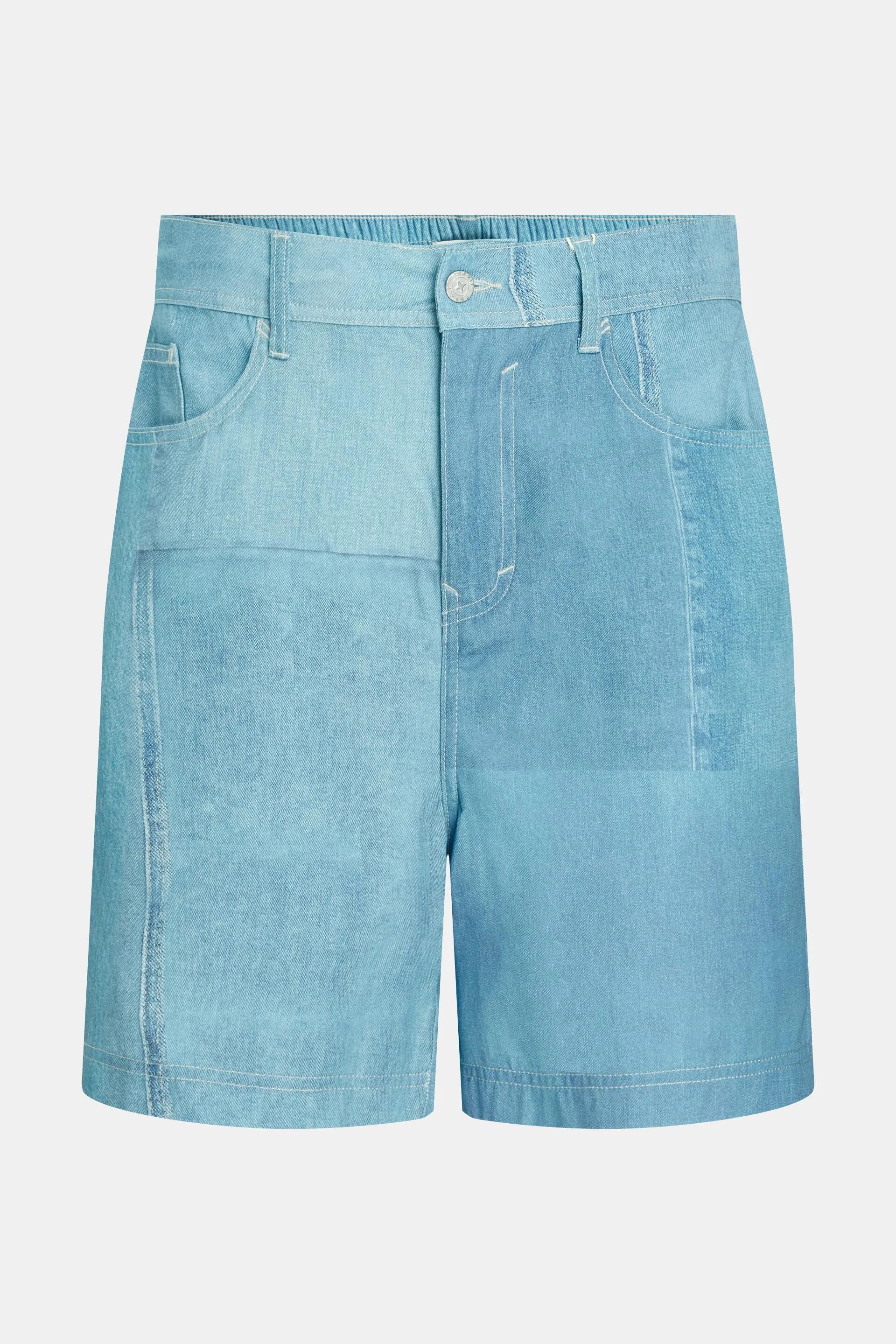 Pantalones cortos con estampado vaquero allover