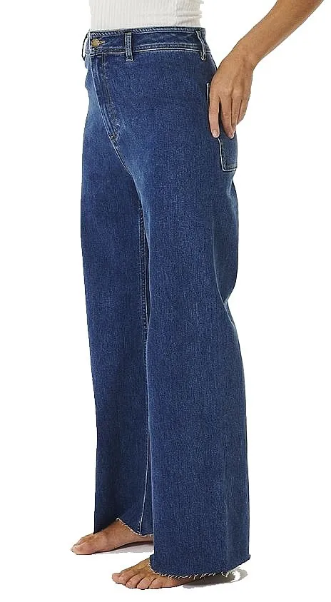 PANTALONES VAQUEROS RIP CURL HOLIDAY DENIM  DARK BLUE  WOMEN´S