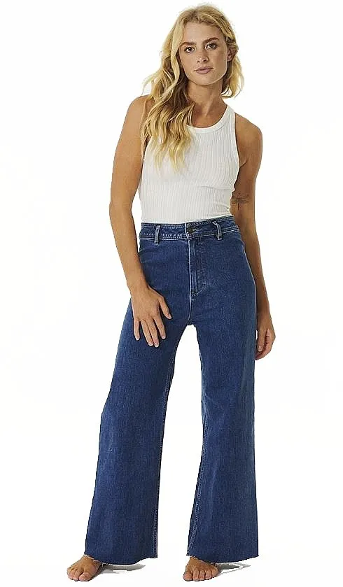 PANTALONES VAQUEROS RIP CURL HOLIDAY DENIM  DARK BLUE  WOMEN´S