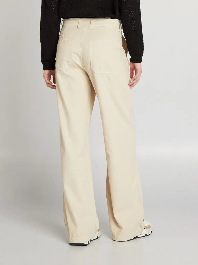 PANTALóN ANCHO LIGERO  GRIS