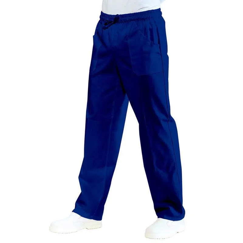 PANTALóN CON GOMA Y CINTA AZULINA BLU ISACCO  OFERTA