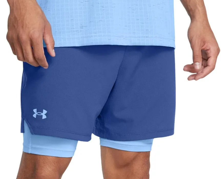 PANTALóN CORTO UNDER ARMOUR UA VANISH WOVEN 2IN1 STSBLU