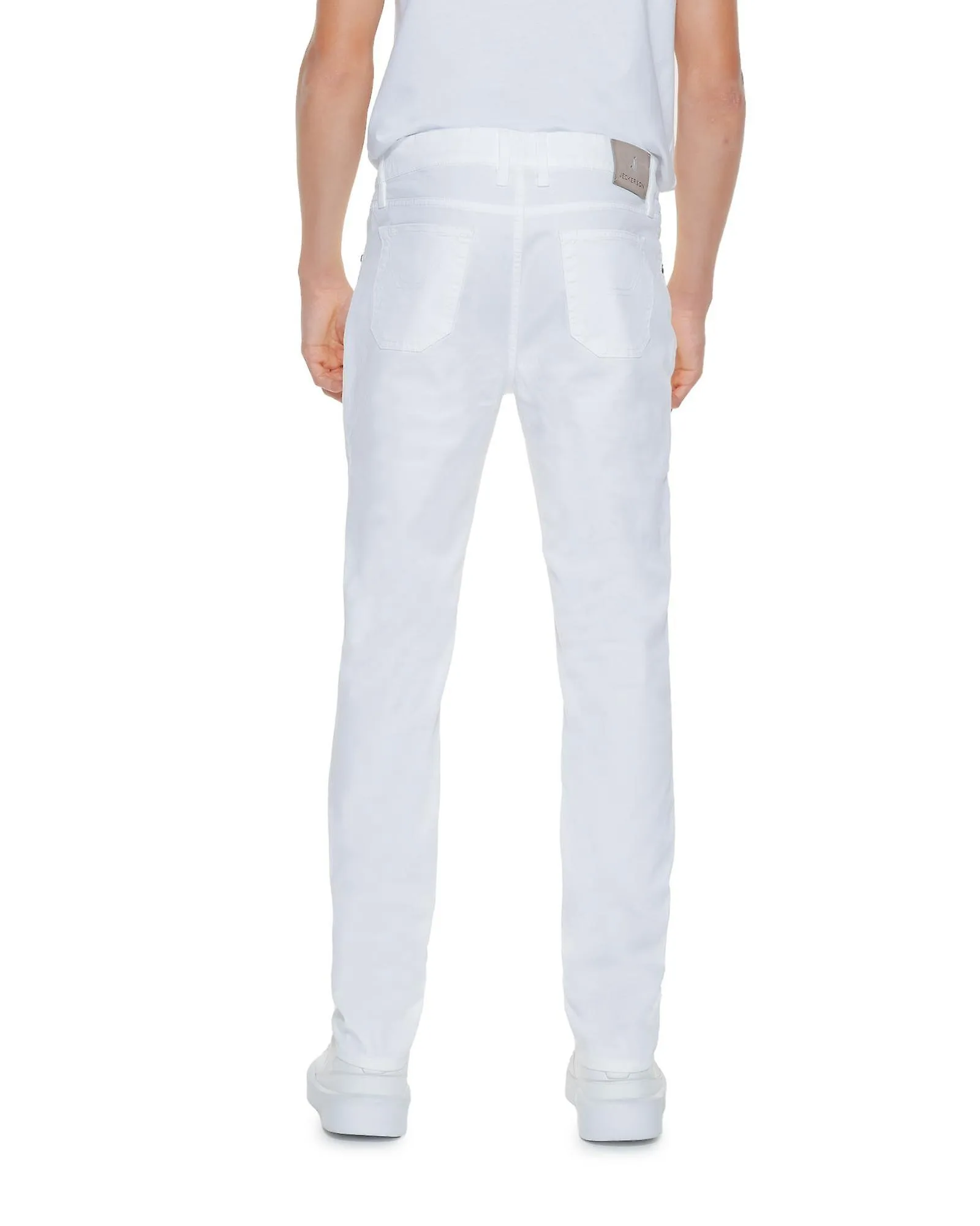 Pantalón de algodón Jeckerson con cierre de cremallera y botones