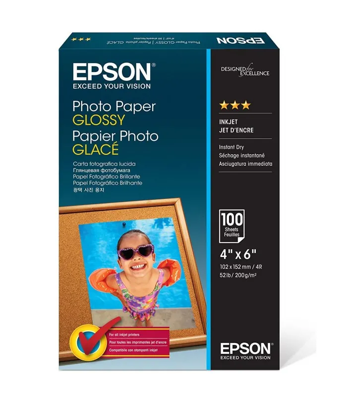 PAPEL EPSON S042038 4X6 PHOTO GLOSSY 200g (100HOJAS)