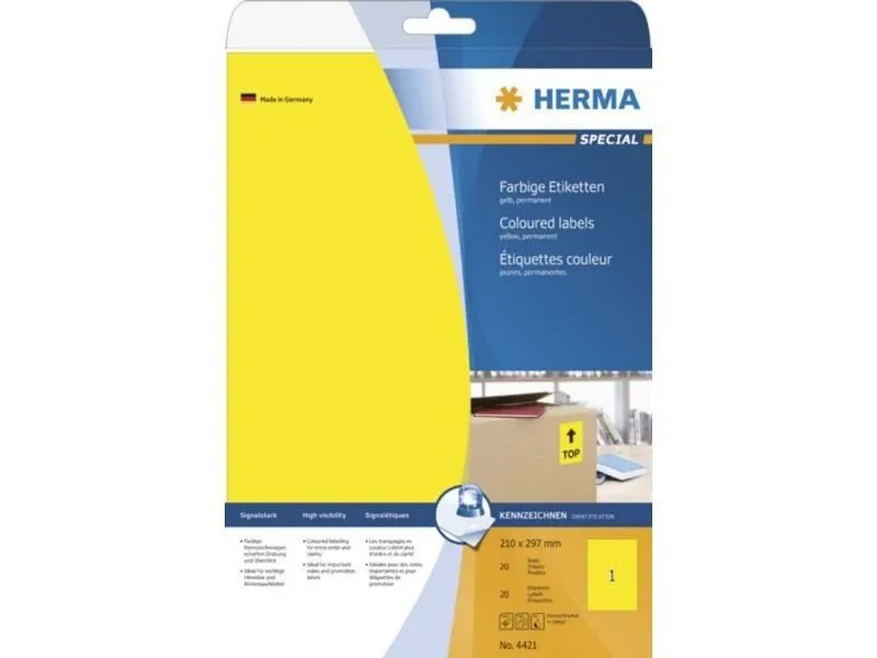 Papel Herma Superprint, autoadhesivo