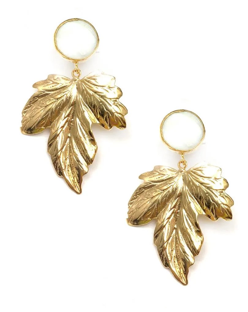 pendientes mujer piedra de nacar ideal para fiesta y eventos