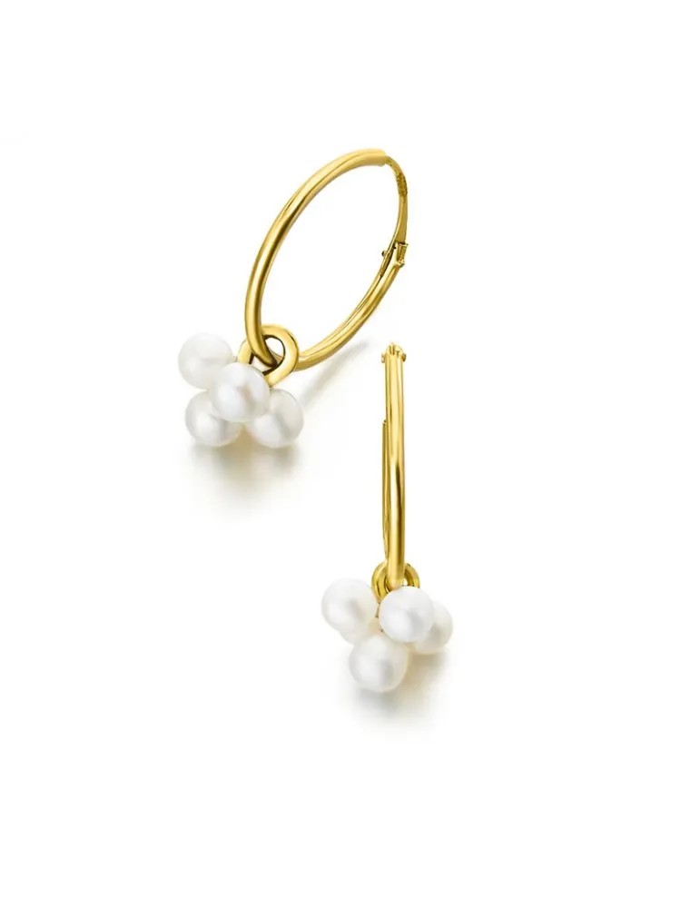 Pendientes Oro 18k Perlas Mujer Lecarre GB149OA