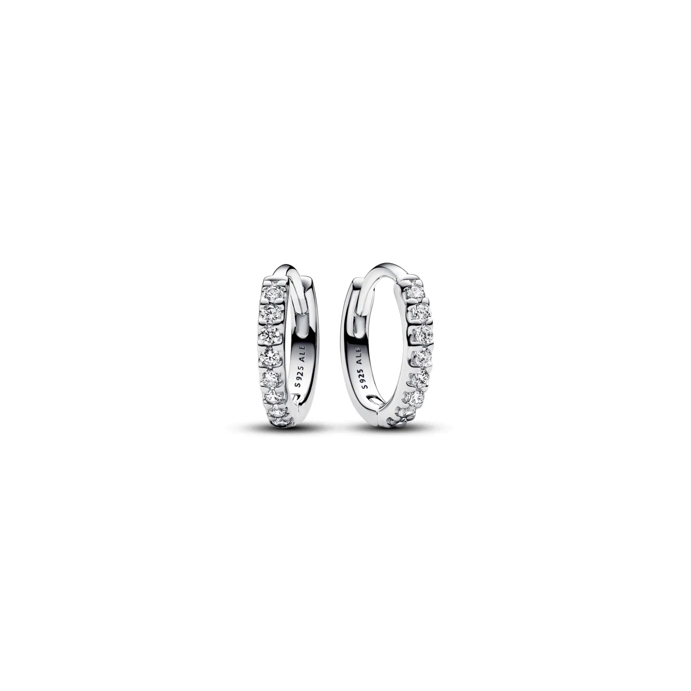 Pendientes Pandora de aro Abrazo Brillante 293015C01