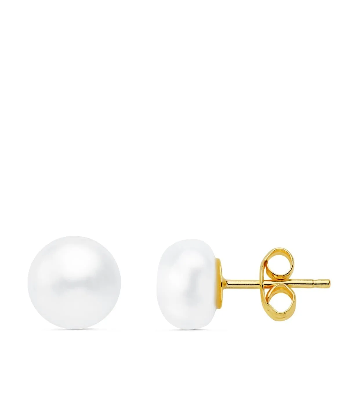 Pendientes Perlas Sophie Oro Amarillo 18K 7 MM