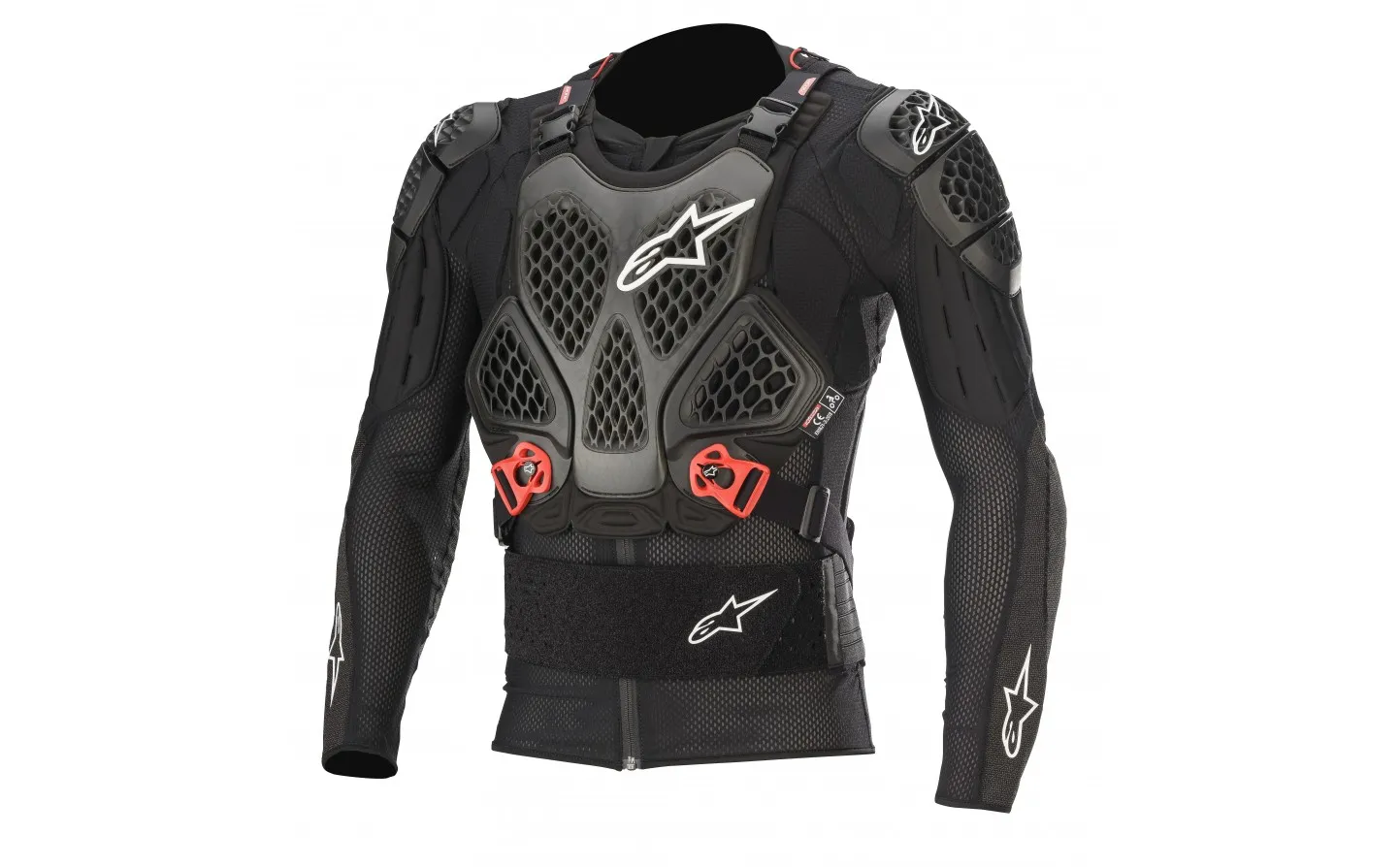 PETO ALPINESTARS BIONIC TECH V2 PROTECTION JACKET NEGRO ROJO |650652013|