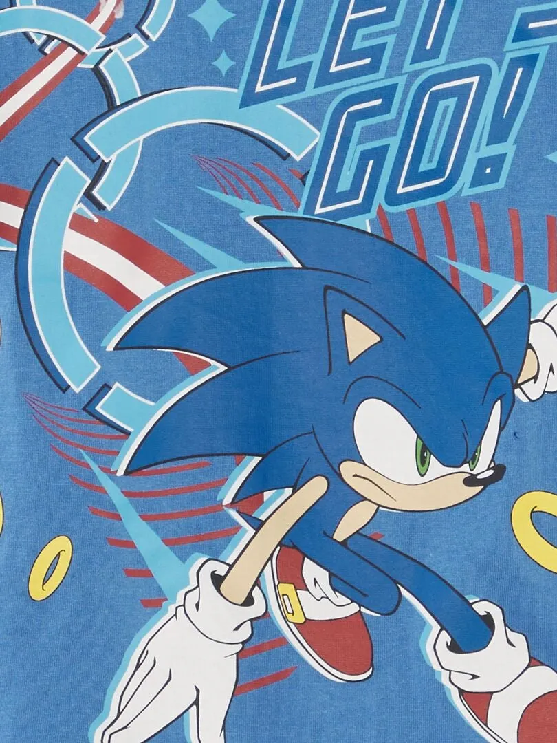 PIJAMA CORTO 'SONIC'   2 PIEZAS  AZUL