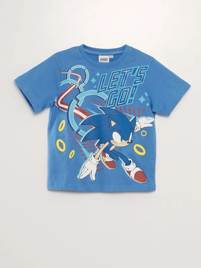 PIJAMA CORTO 'SONIC'   2 PIEZAS  AZUL