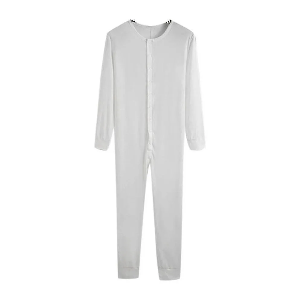 Pijama de noche de Johns largo de una sola pieza para hombres