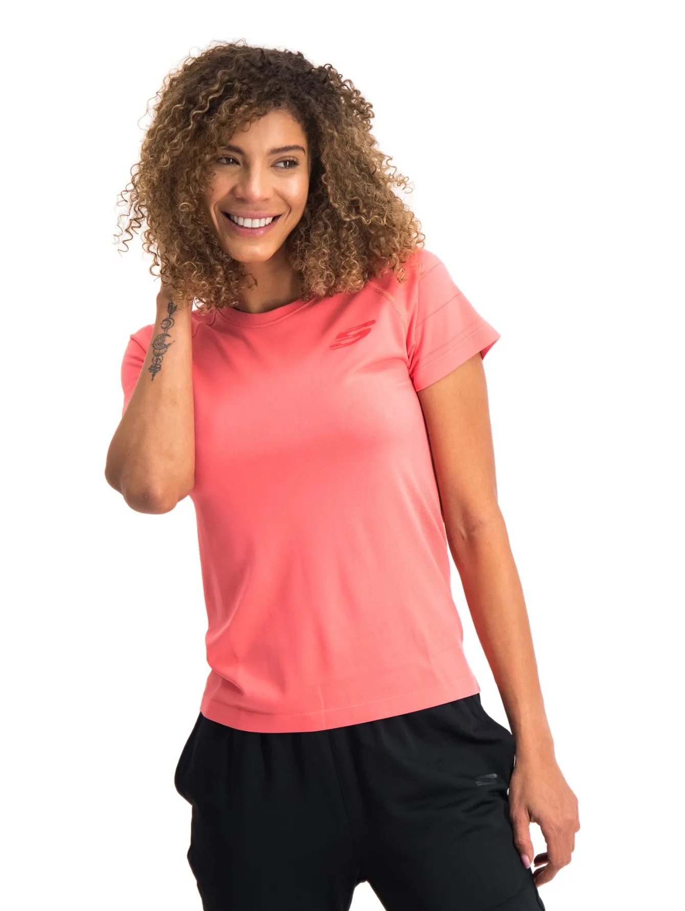 Playera Skechers Manga Corta Casual Para Mujer  