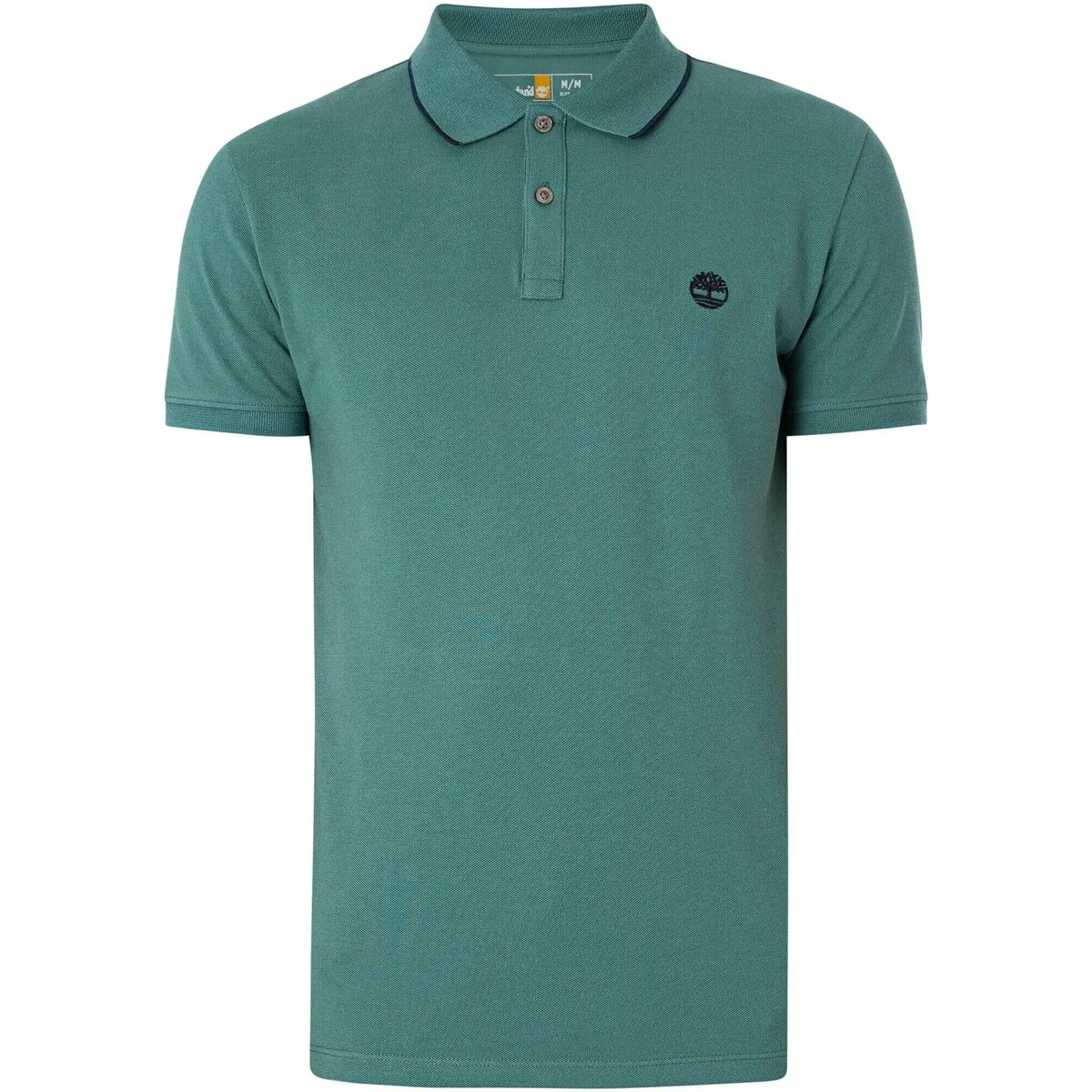 Polo Ajustado Con Cuello Estampado