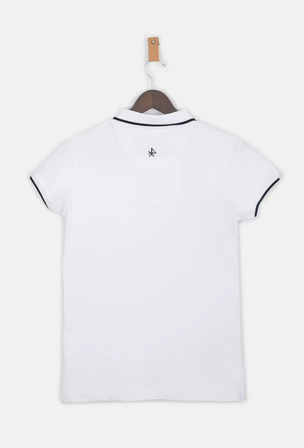 Polo clásico blanco escudo Valecuatro de mujer