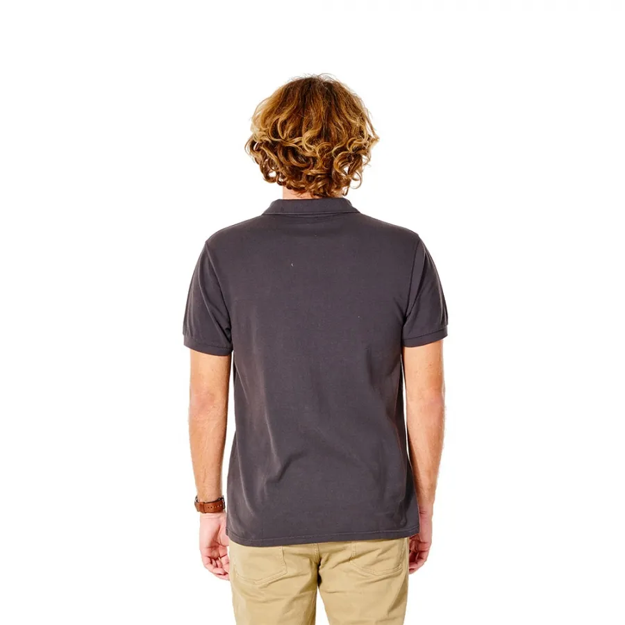 POLO HOMBRE RIP CURL MANGA CORTA ORIGINAL REFCPLP9 FADED WASHED BLACKNEGRO