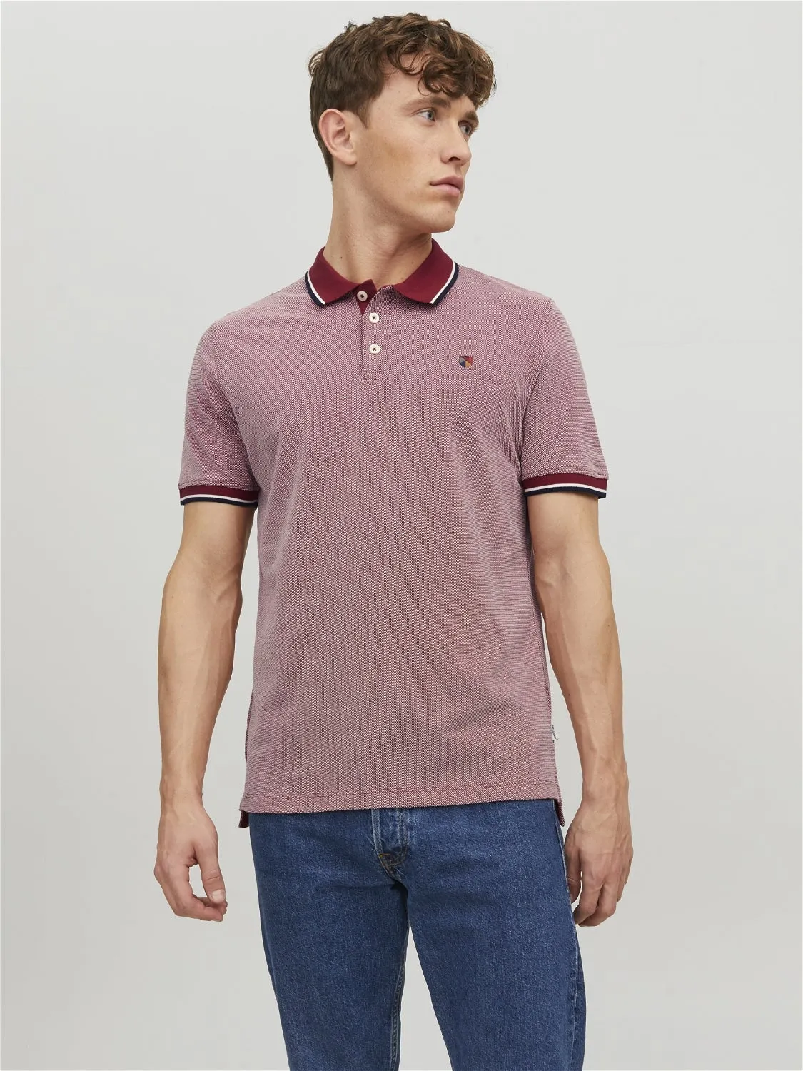 Polo Liso Polo | Rosa claro | Jack & Jones®