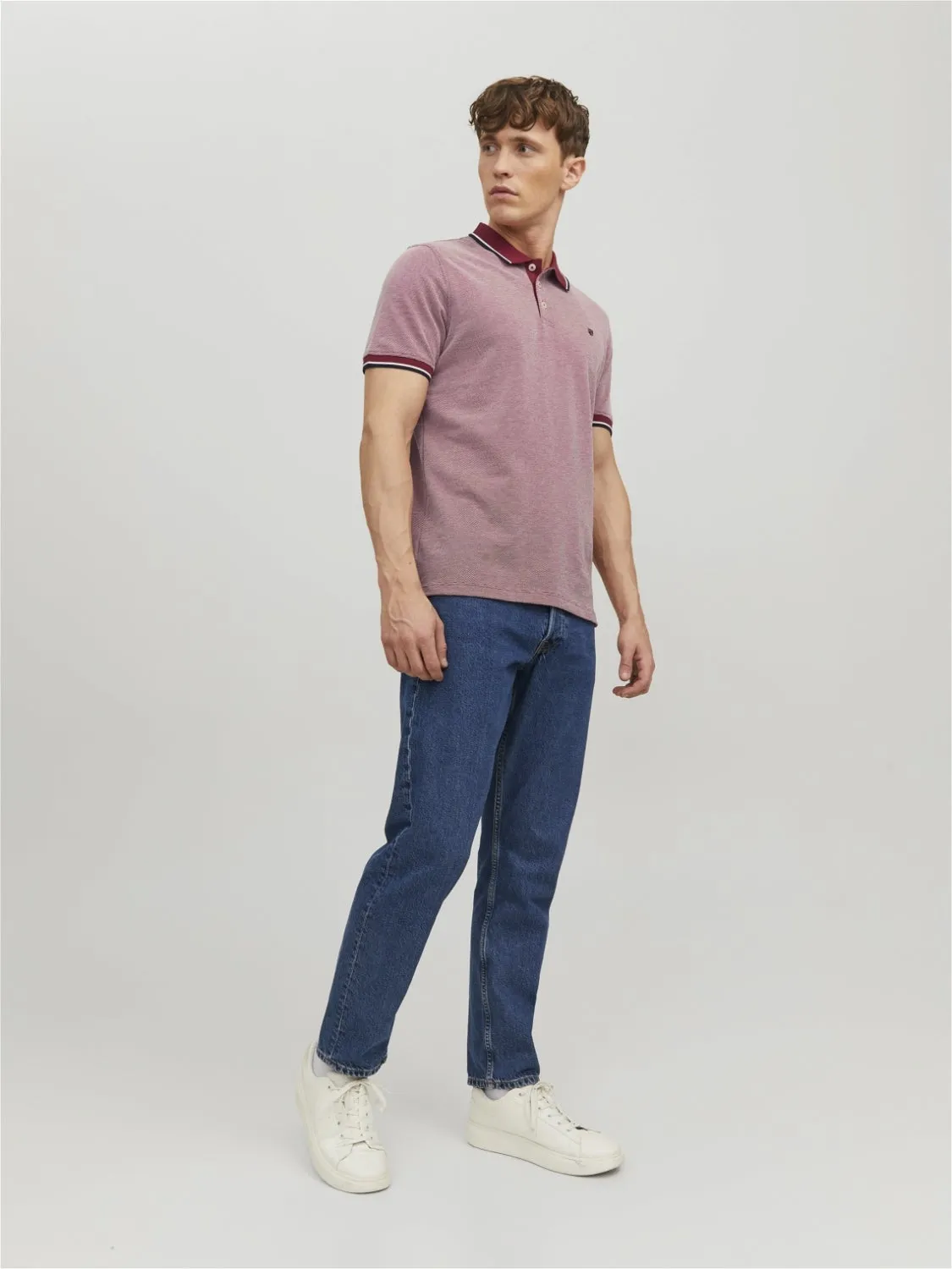 Polo Liso Polo | Rosa claro | Jack & Jones®
