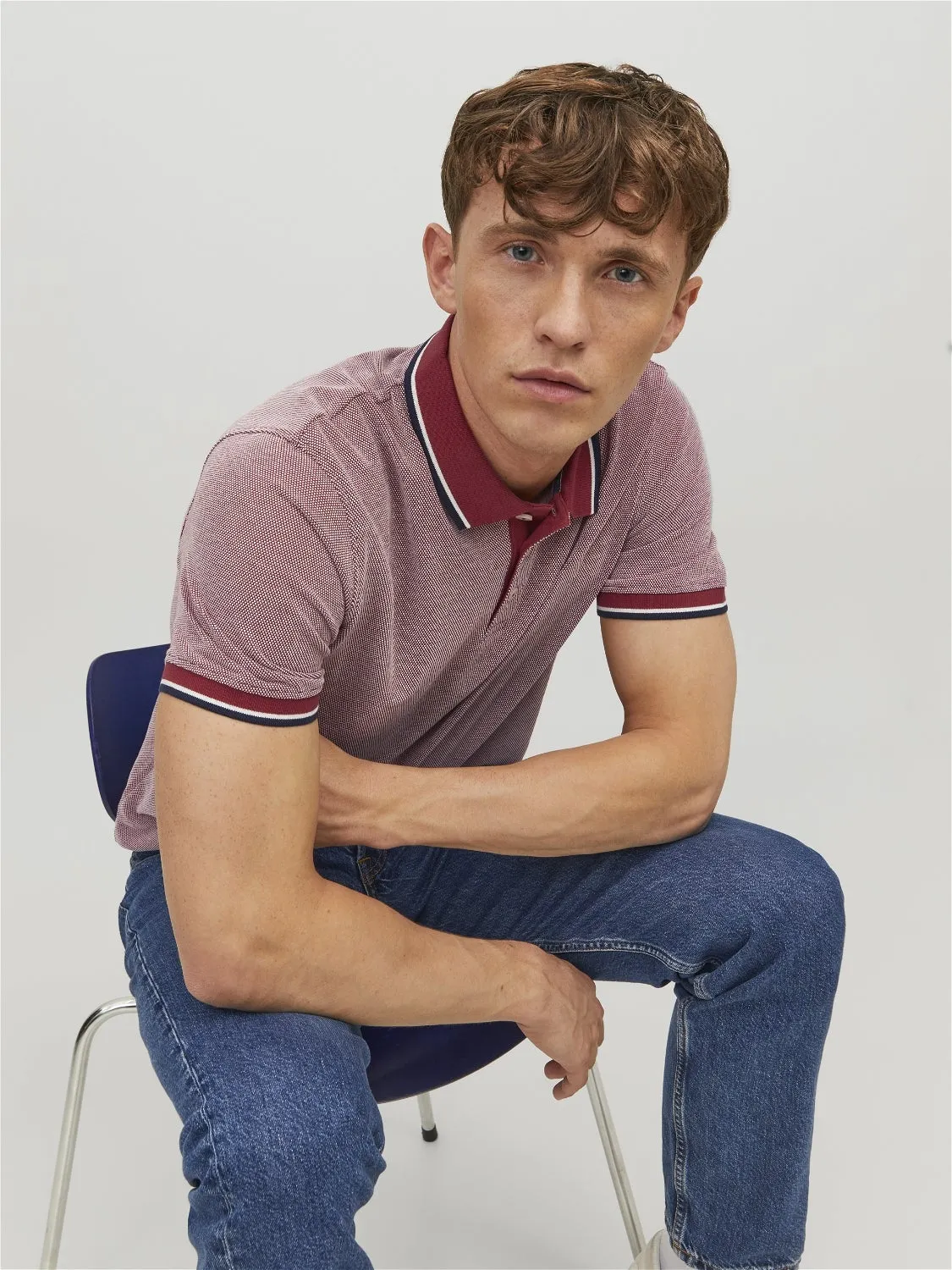 Polo Liso Polo | Rosa claro | Jack & Jones®