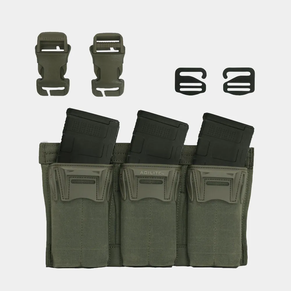 PORTACARGADOR DE FUSIL TRIPLE PINCER PLACARD  AGILITE