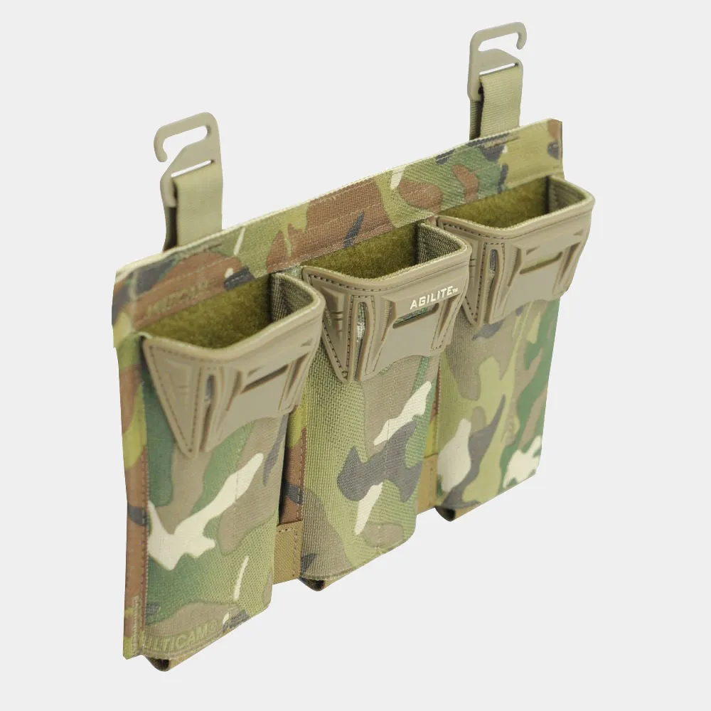 PORTACARGADOR DE FUSIL TRIPLE PINCER PLACARD  AGILITE