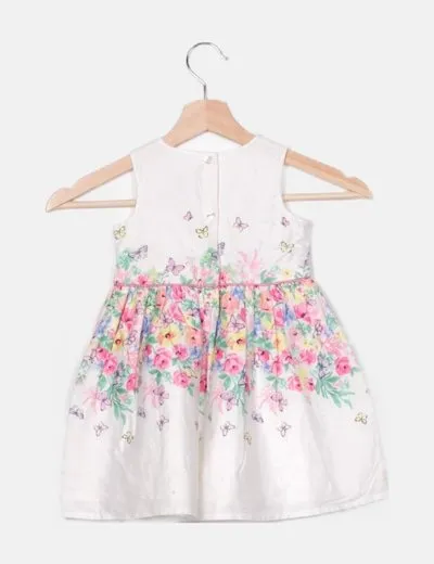 Primark Vestido blanco estampado floral
