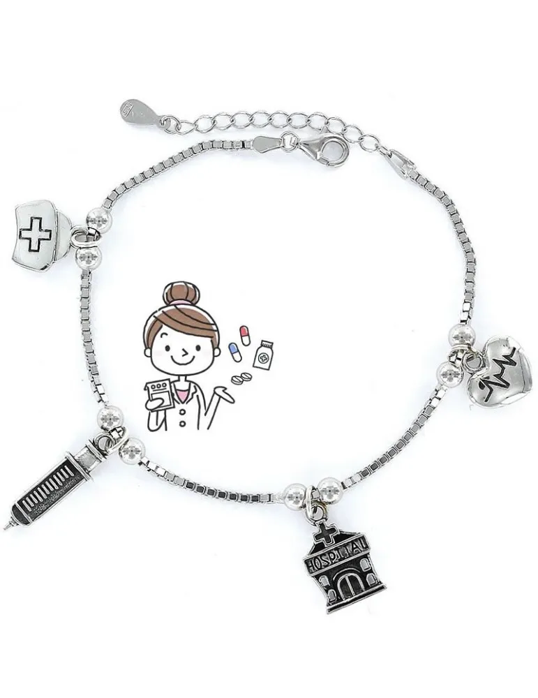 Pulsera de la Enfermera Plata