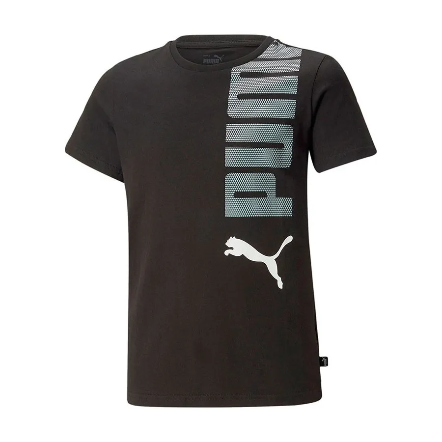 PUMA CAMISETA NIÑO ESS LOGO 67325701 NEGRO