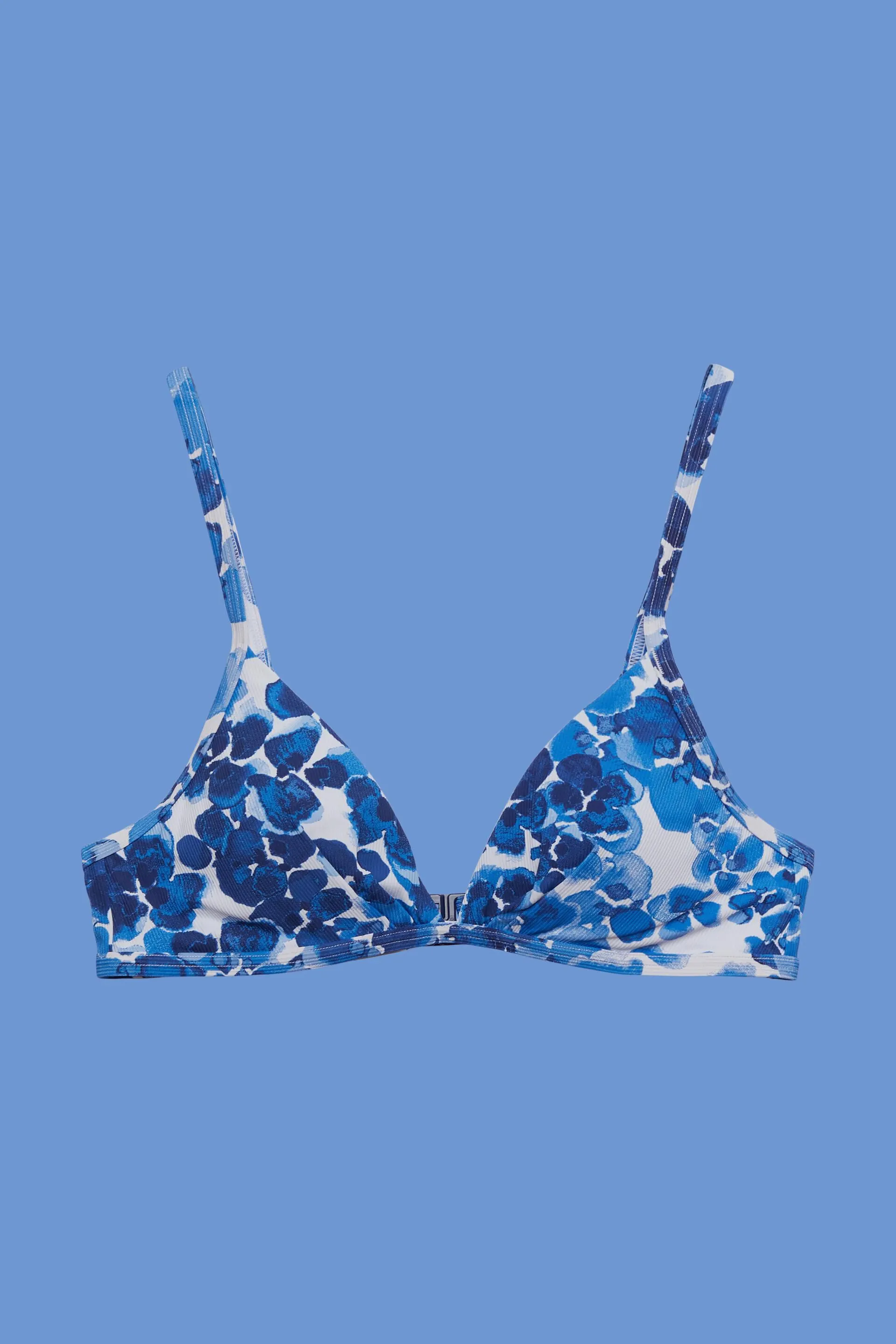 Reciclado: top triangular con relleno y estampado