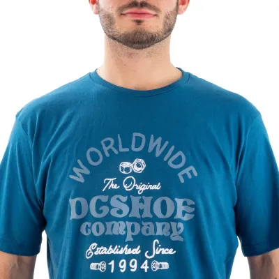REMERA MANGA CORTA DCSHOES HIGHER RANK AZP CELESTE
