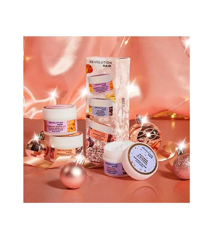 REVOLUTION HAIRCARE  SET DE TRES MASCARILLAS CAPILARES