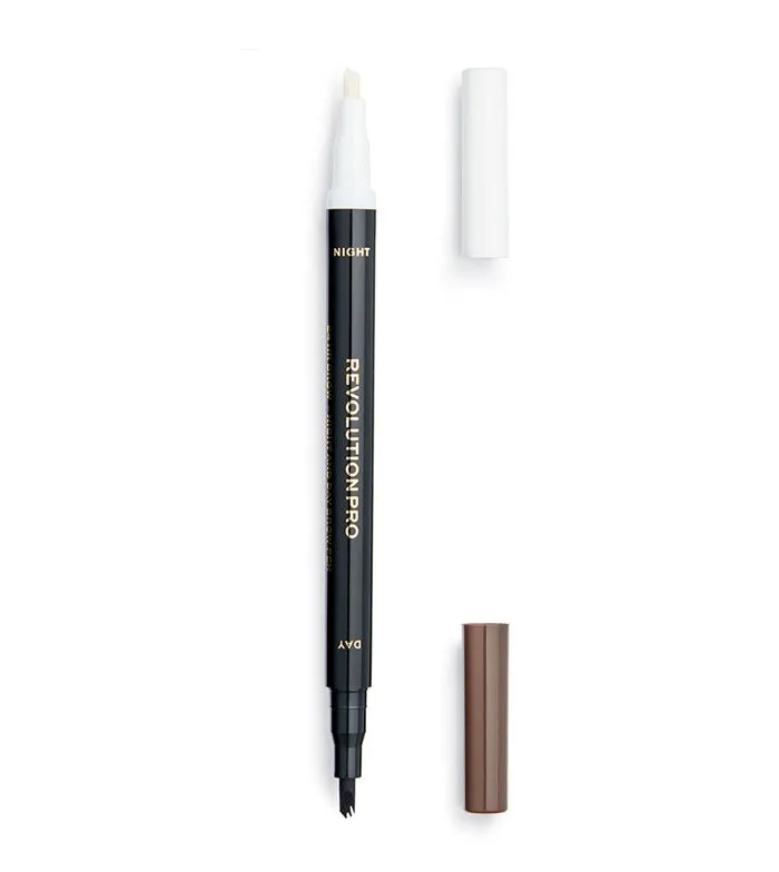 REVOLUTION PRO  LáPIZ Y SéRUM PARA CEJAS 24HR BROW  WARM BROWN