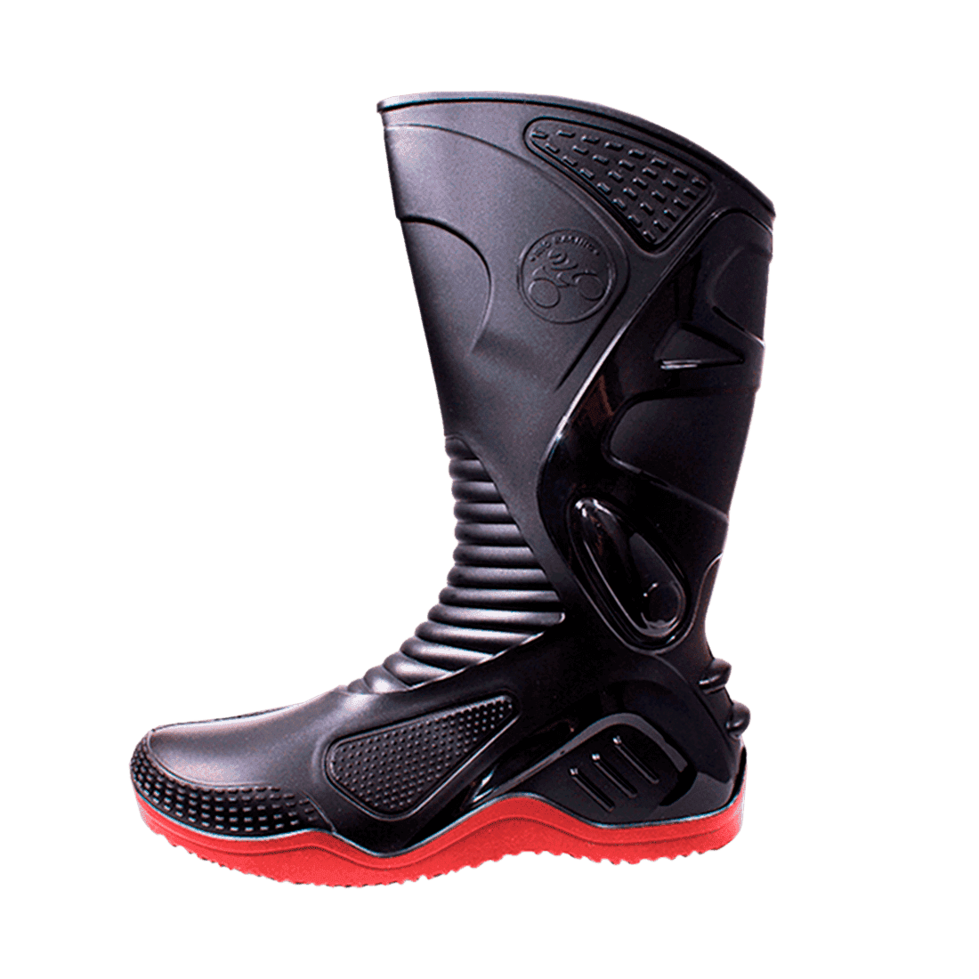 RIO RACING PPHU164406.5 TALLA 38 PAR DE BOTAS DE PVC PARA MOTOCICLISTA NEGRA