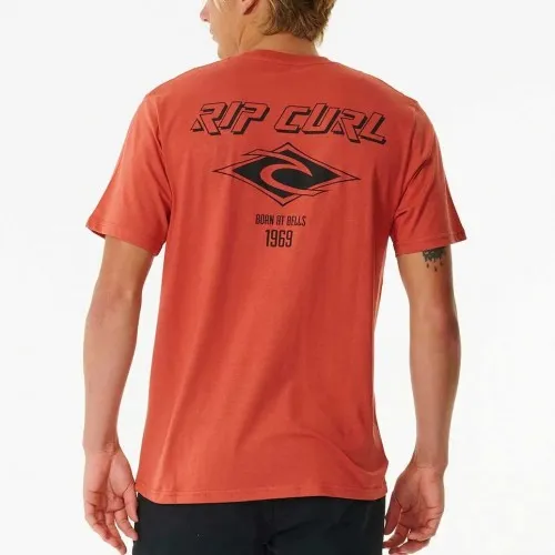 Rip Curl Fade Out Icon Tee Spiced Rum