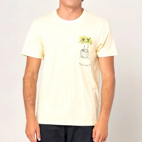 Rip Curl In Da Pocket Tee Pale Yellow