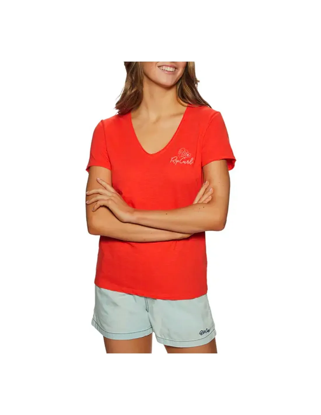 RIP CURL LUNARD TIDE  ROJO  CAMISETA