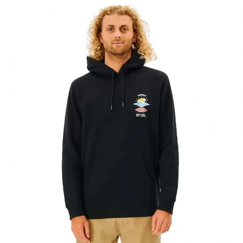 Rip Curl Search Icon Hood Black