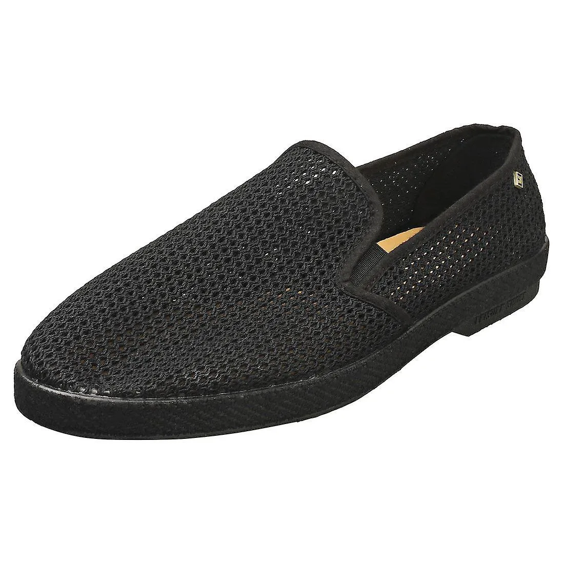 Rivieras Classic Filet Alpargatas Hombre Zapatos en Negro