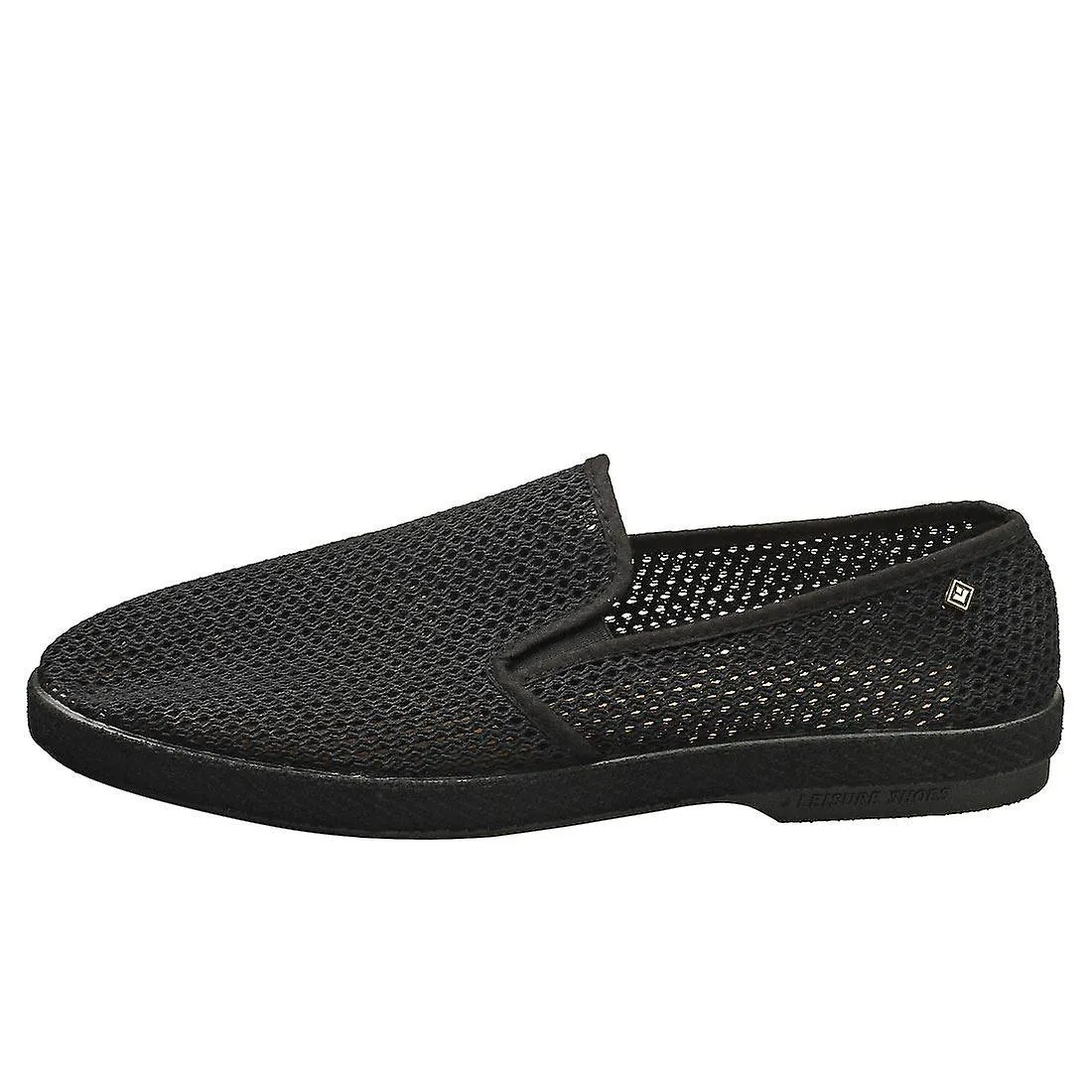 Rivieras Classic Filet Alpargatas Hombre Zapatos en Negro