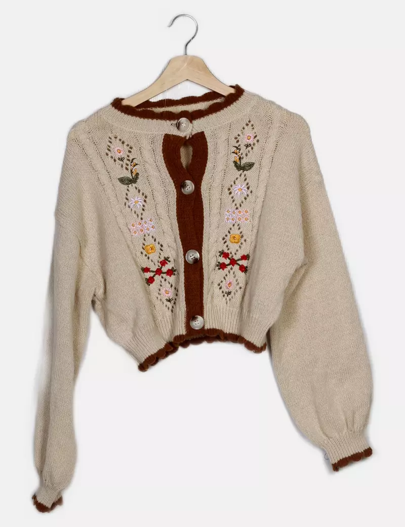 Romwe Chaqueta de punto de punto