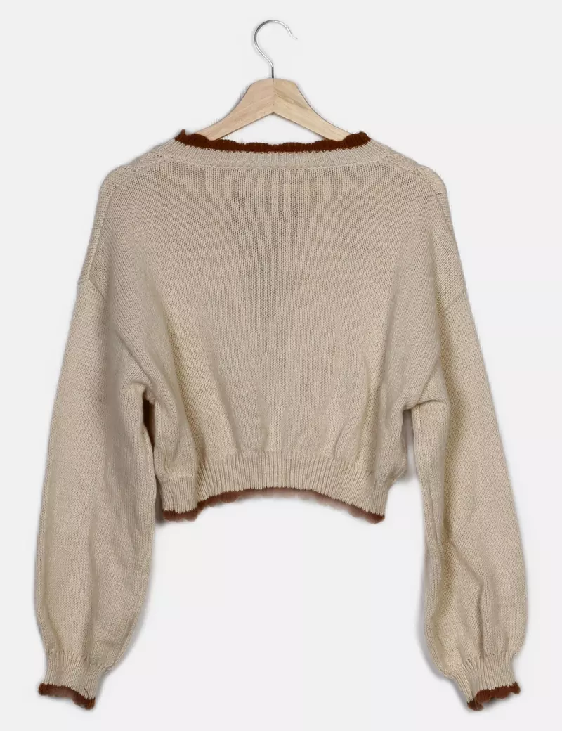 Romwe Chaqueta de punto de punto