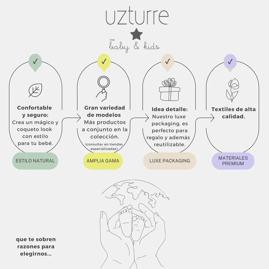 Saco capazo arruyo y portabebé Gaspar Uzturre reversible