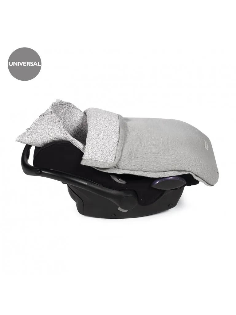 Saco cuco 3 en 1 flower mellow gris tricot (fm)