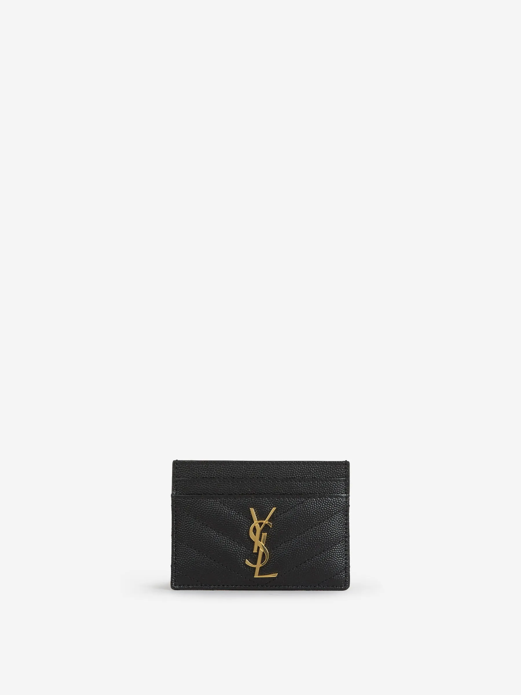 Saint Laurent Tarjetero Piel Logo
