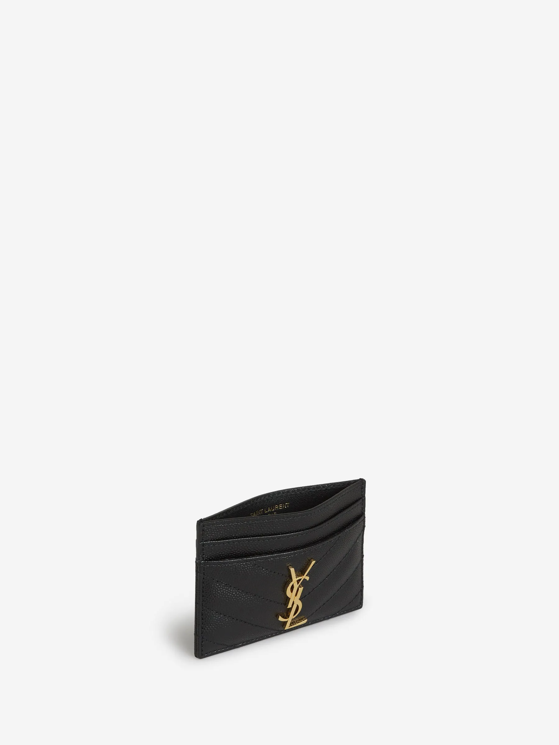 Saint Laurent Tarjetero Piel Logo