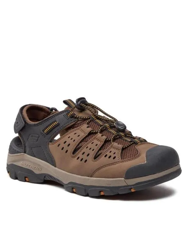SANDALIA SKECHERS TRESMENMENARD EN COLOR MARRóN PARA HOMBRE