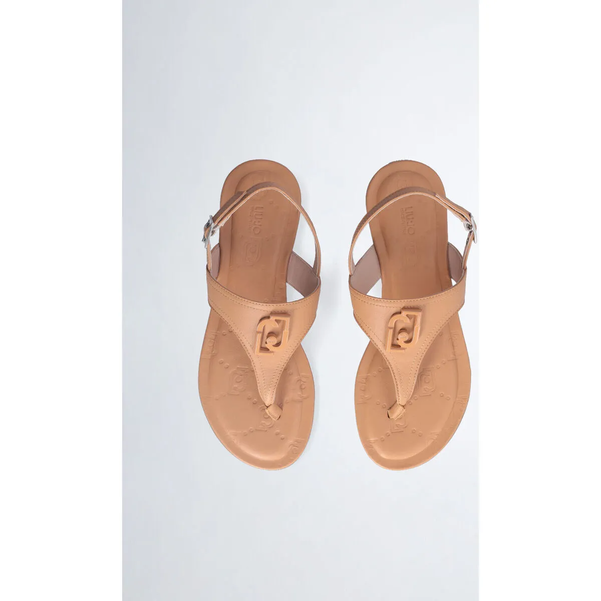 Sandalias de dedo de piel